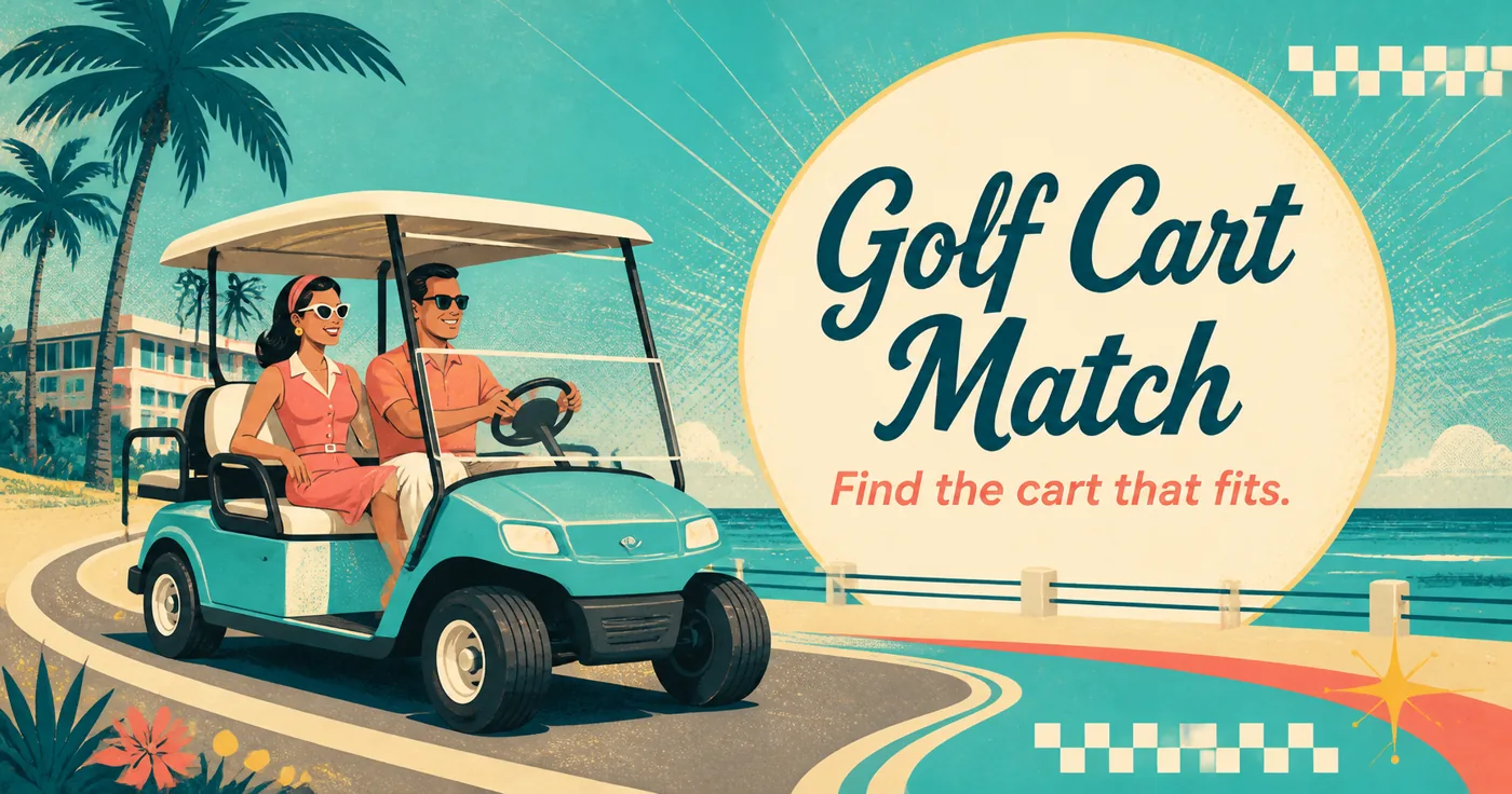 Golf Cart Match connects golf cart buyers and sellers across the United States